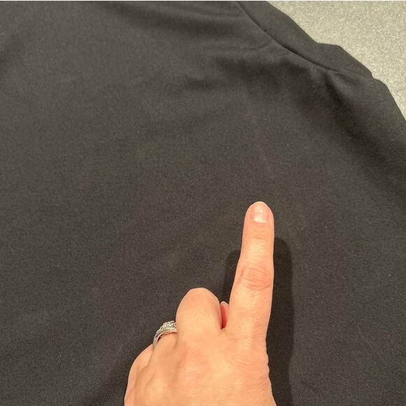 NWOT Susana Monaco Mock Neck Shell Top, Black, Women’s XL - Picture 5 of 6